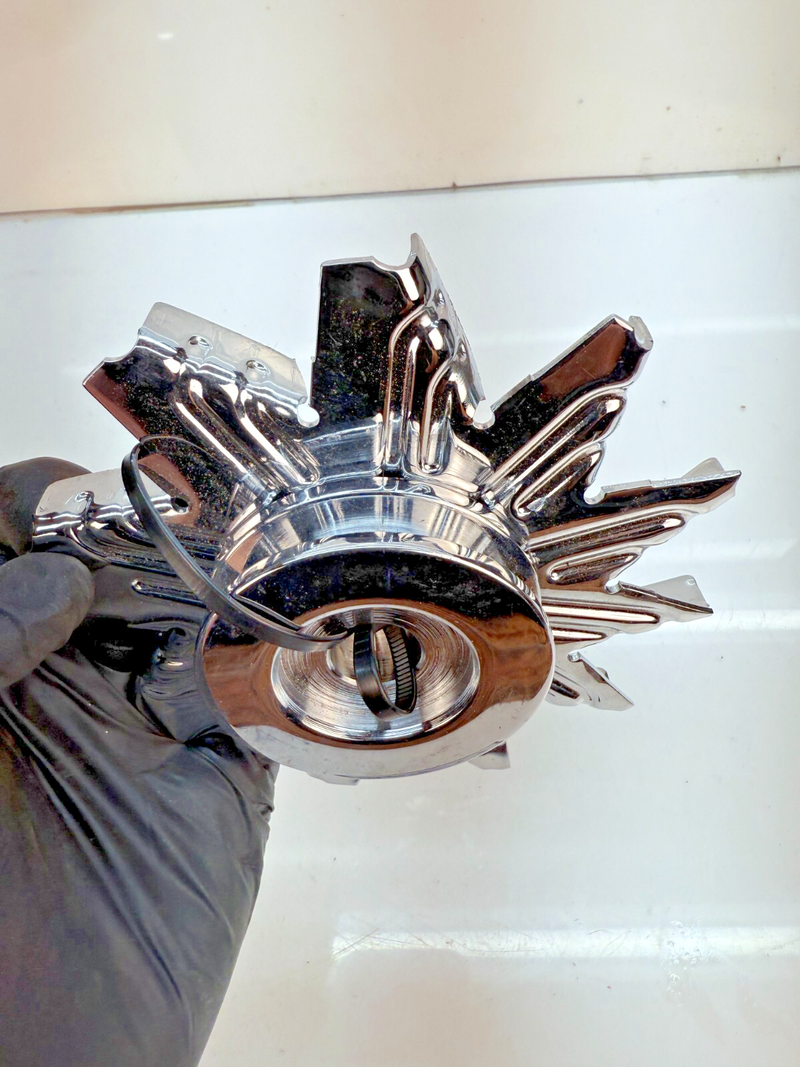 PULLEY & FAN CHROME DELCO 10SI 12SI 15SI ALTERNATOR CHEVROLET BUICK FORD B69-27