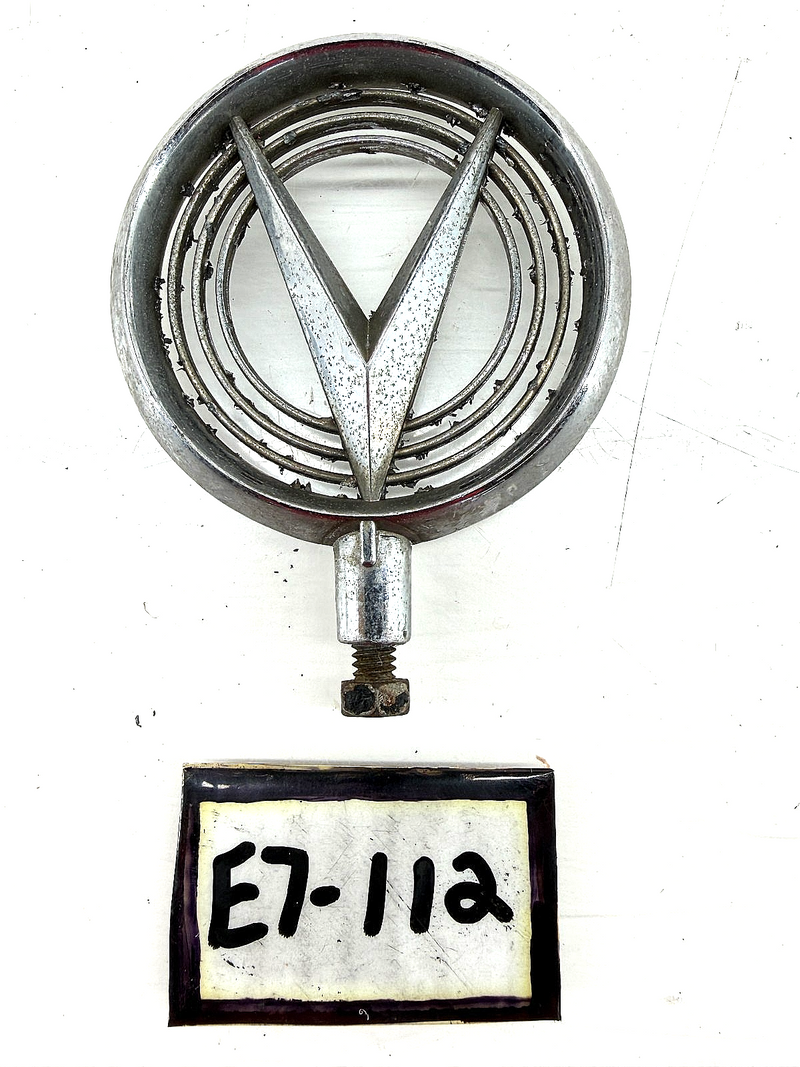 OEM 1955 Buick Roadmaster Chrome V Hood Ornament Emblem E7-112