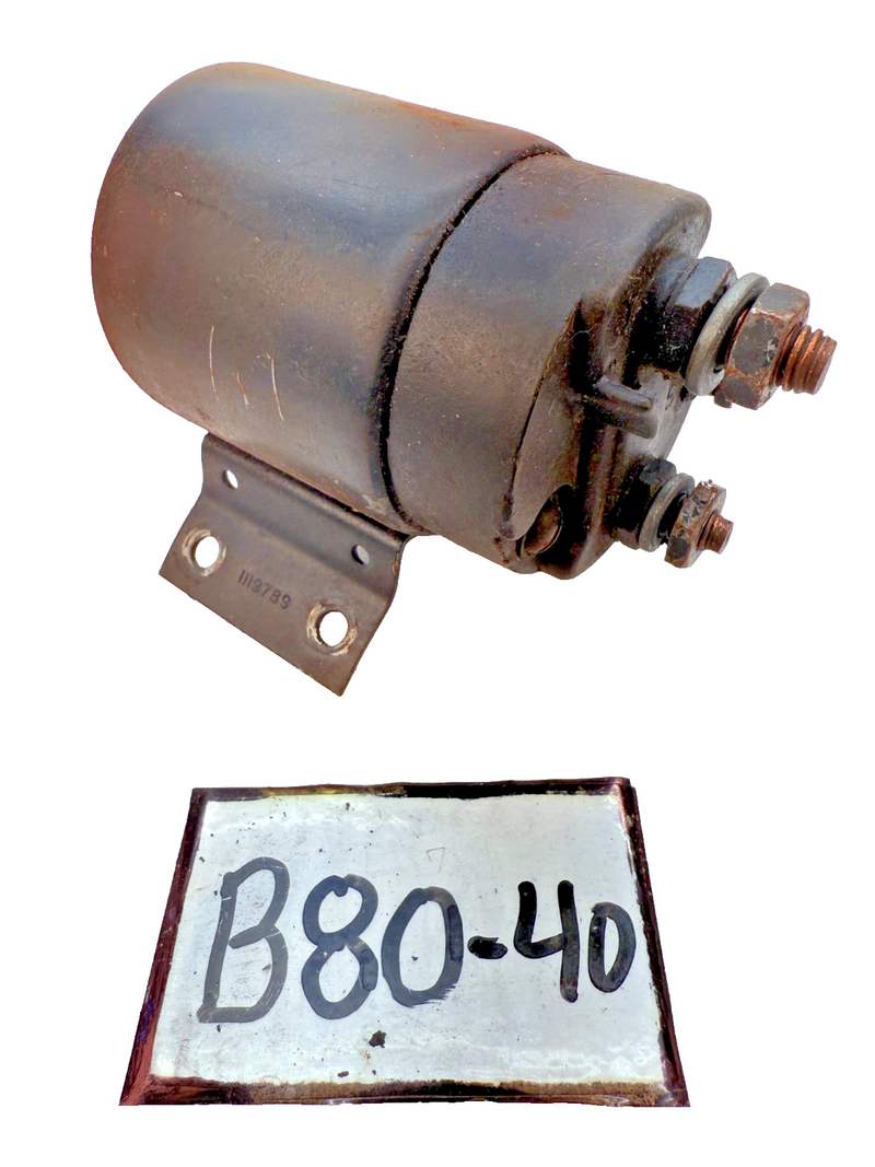 Original DELCO REMY Starter Solenoid 1955 1956 Chevy Truck V8 Auto Trans B80-40