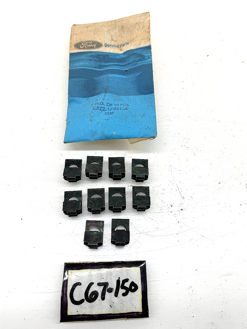 10- NOS 1965 - 1970 Ford Mustang Windshield Wiper Arm Linkage Clip C5ZZ17531 C67