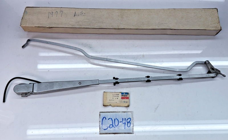NOS Vintage Mopar Windshield Wiper Arm 3799051 90330 C20-48
