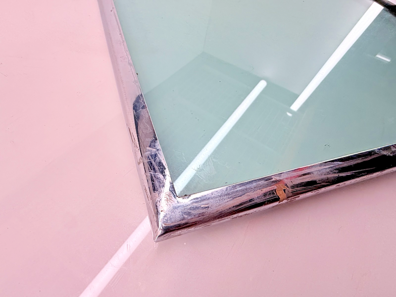 ORIGINAL 1955 1956 1957 CHEVY Bel Air SET Side Door CHROME Frame & Glass U5B-21