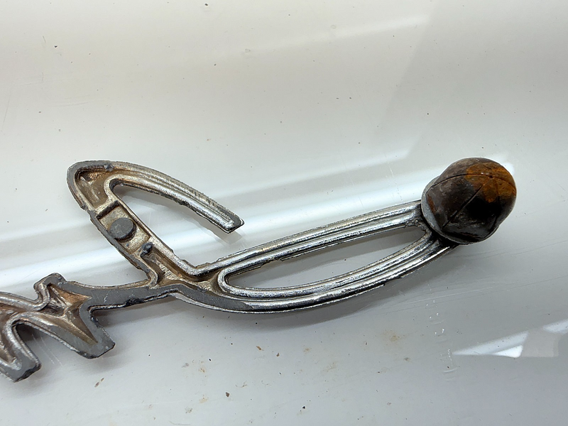 OEM 1961 1962 CHEVROLET IMPALA QUARTER PANEL NAMEPLATE SCRIPT EMBLEM E8-54