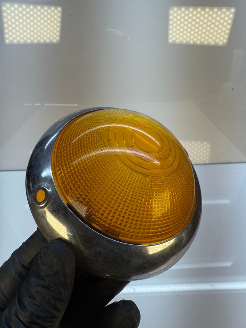 NOS Peugeot 403 Front Turn Signal Light Lens Amber Set 4481 408680 C19-1