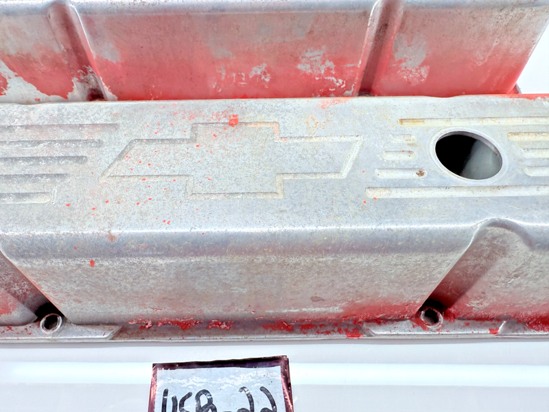 Billet Spec Valve Covers Tall Aluminum Polished Bowtie Chevy SB Pair U5B-22