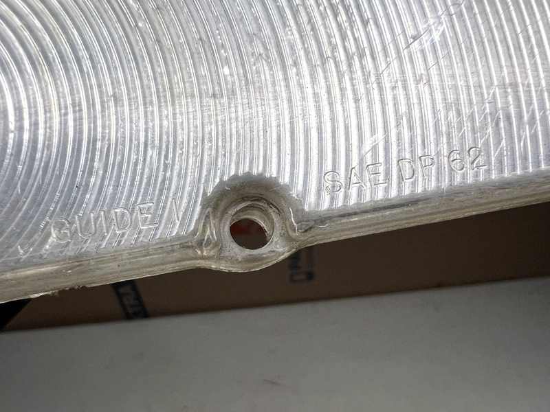 OEM 1962 62 Chevrolet Impala Parking Light Lamp Lens Pair Clear B21