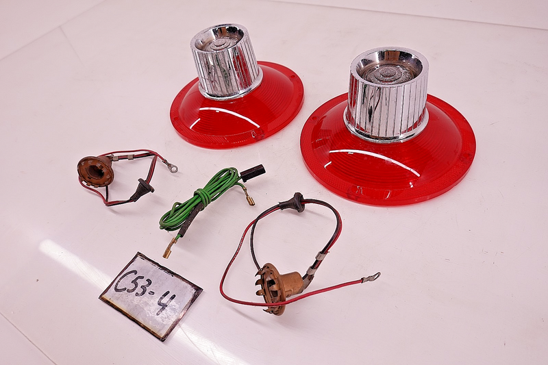 NOS 1964 Ford Custom 500 Sedan REAR BACK UP TAIL LAMP LENS KIT C53-4