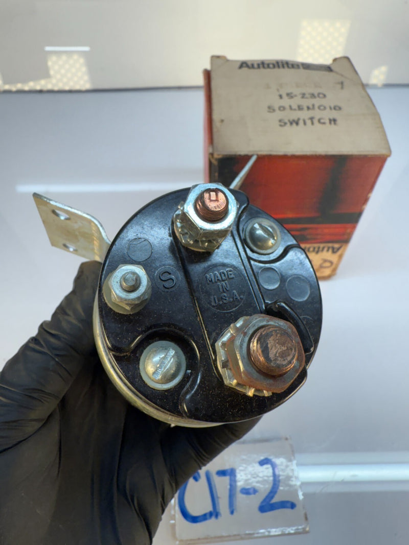 NOS AUTOLITE STANDARD SS-201 SOLENOID SWITCH 12V 1955-56 CHEVY CORVETTE C17-2