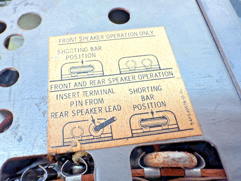 VINTAGE Motorola RADIO CTM60x 1959 1960 Chevrolet Chevy IMPALA GM B68-9