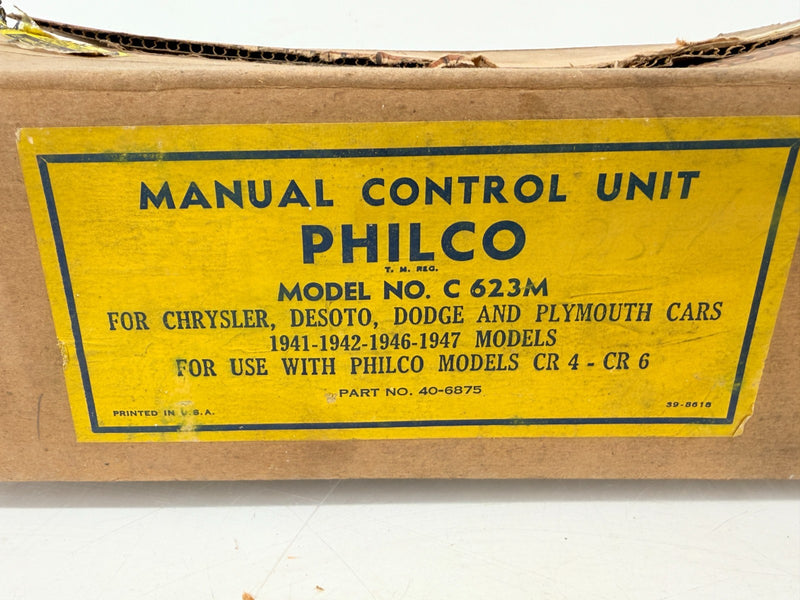 OEM Philco C623M Manual Control Unit 1941 - 1947 Chrysler Dodge Plymouth B69-54