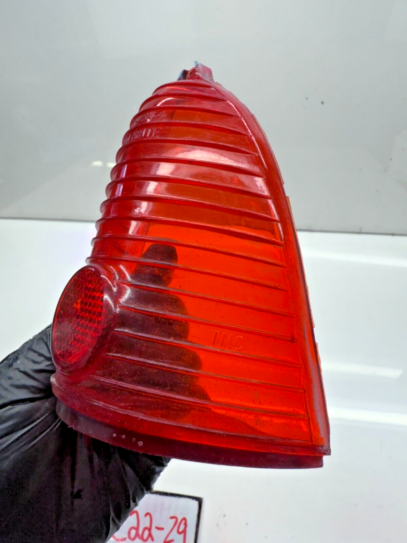 Vintage 1955 Chevy Glo-Brite GB-344 Red Stop Tail Light Lens 5945878 55 C22-29