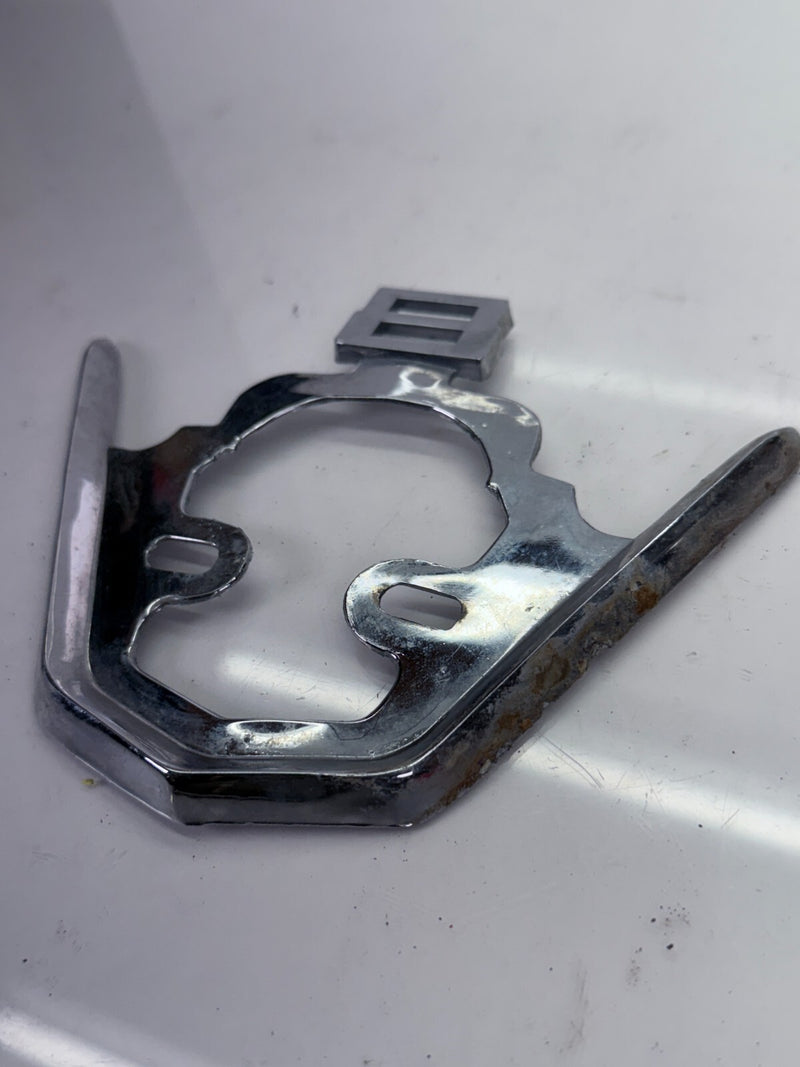 Vtg 1950s 1952 Ford Super V8 Rear Emblem Ornament Chromed Denton Hassell B51-12