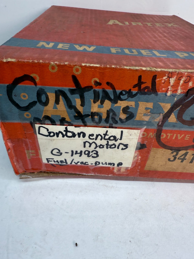 NORS Airtex 1961 1962 WHITE WITH CONTINENTAL ENGINE FUEL PUMP 3412 61 62 F-9