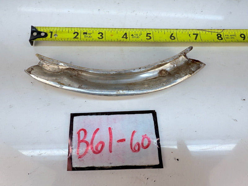 1960 Chevrolet Impala Lower Left Headlight/ Fender Moulding Trim 60 B61-60