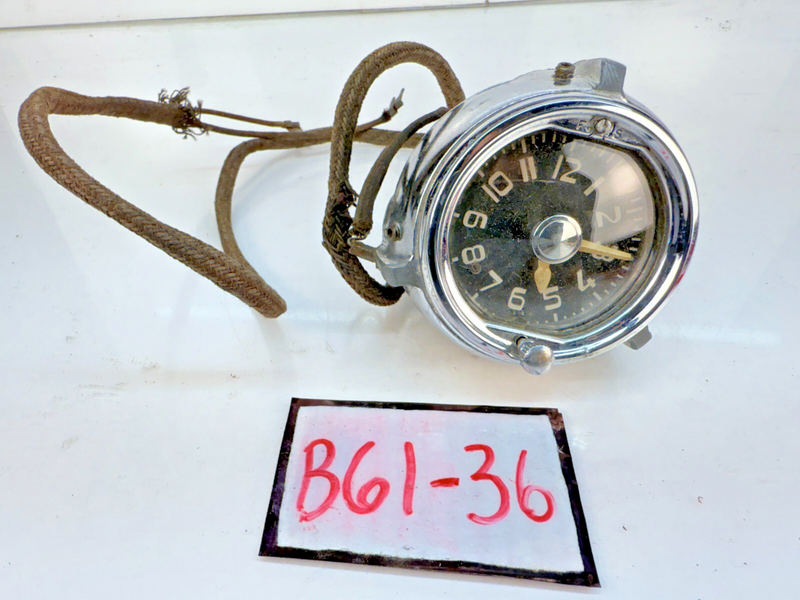 Vintage ORIGINAL 1950 JAEGER WATCH CO. Model 10 491 Car Auto Dash Clock B61-36