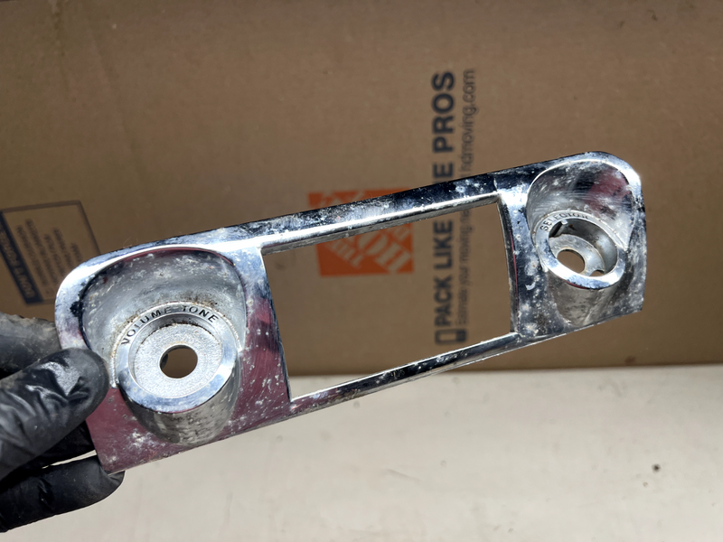 1959 1960 Chevy Impala GM Chrome Radio Face Plate Trim Bezel 3755305 B23-1