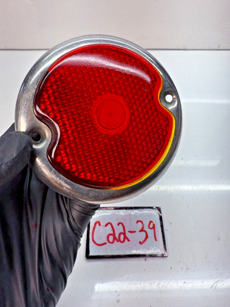 OEM 1933 1934 1935 1936 Ford Car Glass Tail Light Lens Bezel Trim C22-39