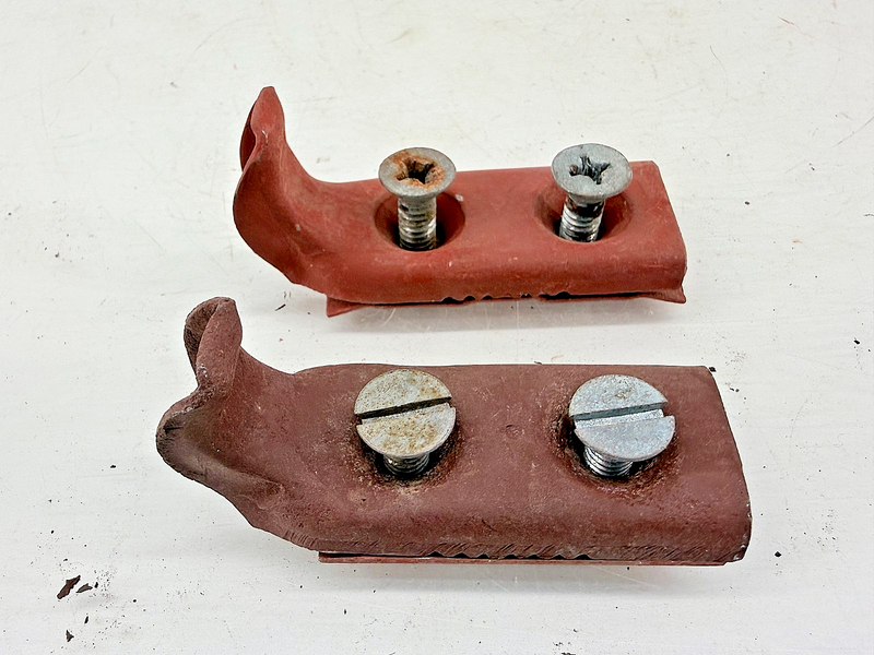 OEM Jeep Willys CJ2A CJ3A Pair Windshield Lower Brackets J-Hooks C49-60