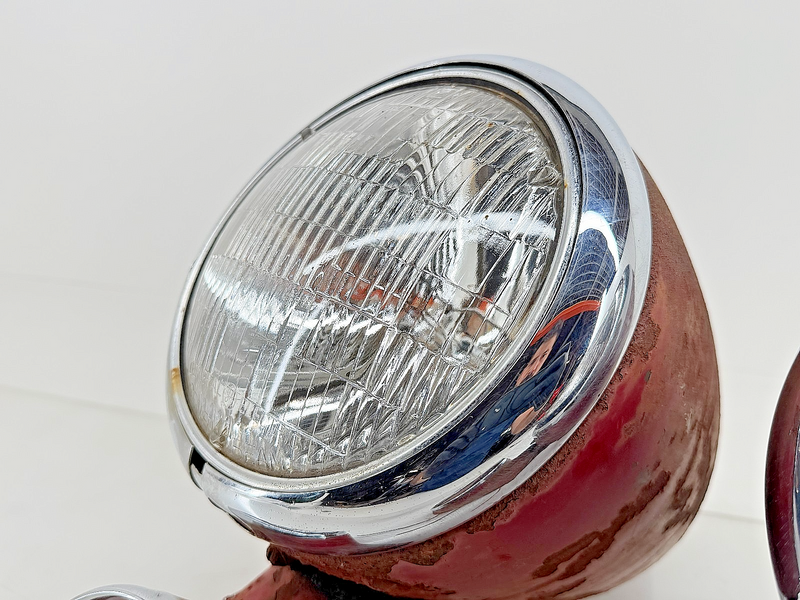 OEM 1938 - 1946 American LaFrance 500 600 Fire Truck Bullet Headlights Rat Rod