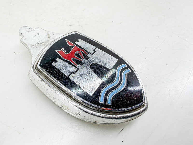 Vintage 1950s 1960s VOLKSWAGEN BEETLE WOLFSBURG CREST HOOD EMBLEM E10-93