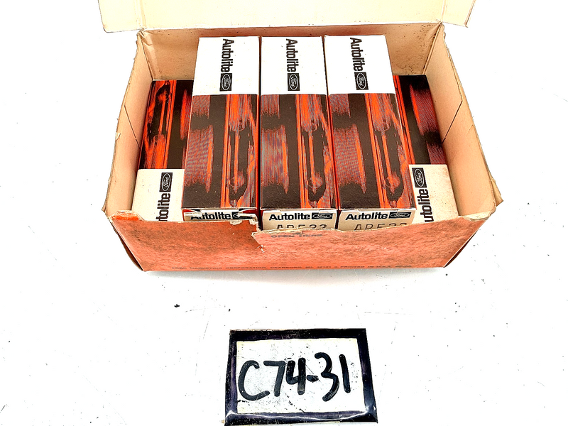 (6) NOS 1969 - 1973 Ford Mustang Mercury Cougar Spark Plugs C9PZ-12405-A C74-31