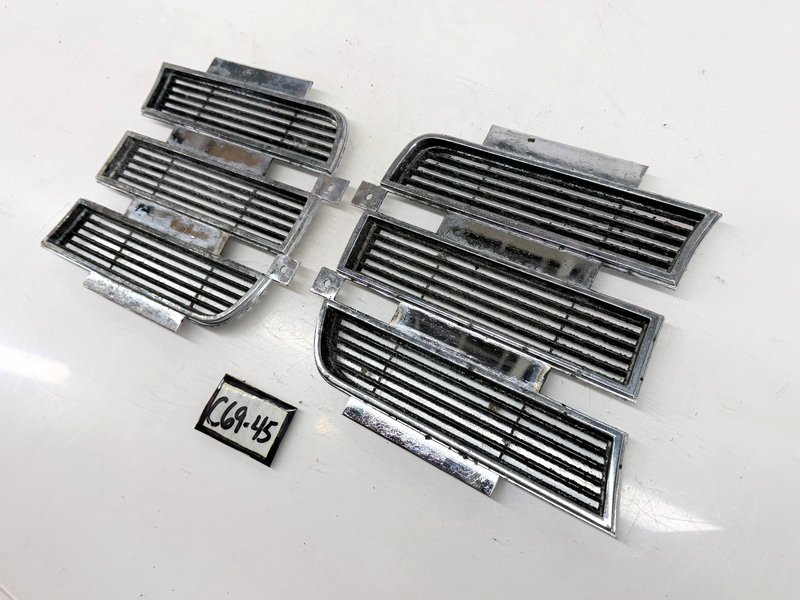 OEM 1969 Camaro RS Headlight Inner Chrome Doors 3958005 LH 3958006 RH C69-45
