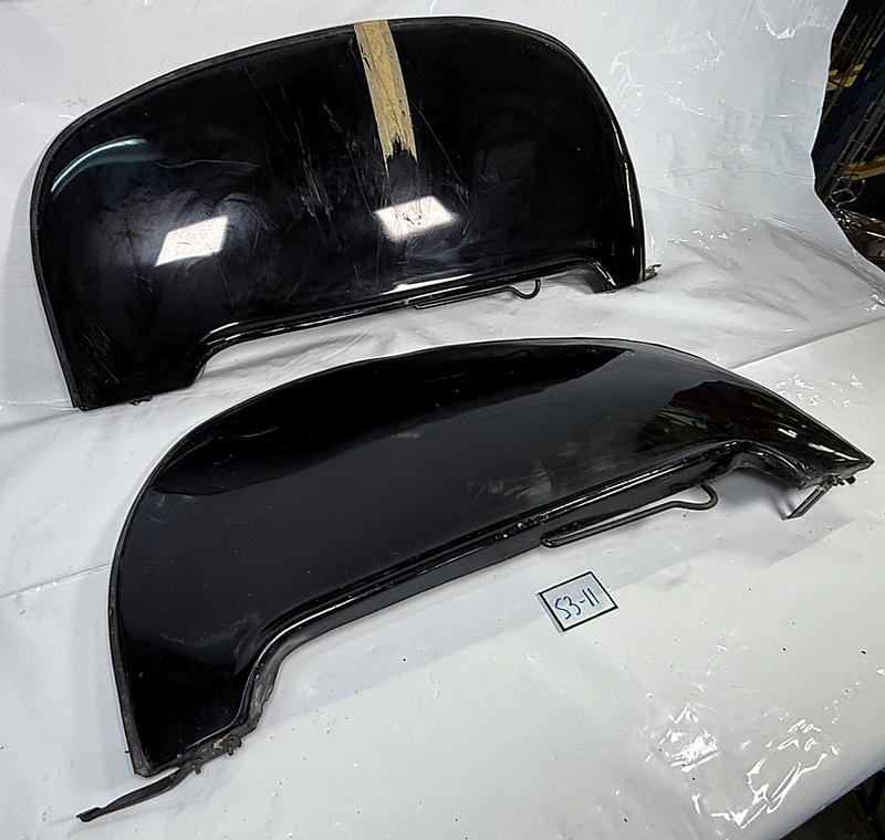 Vintage 1930s - 1940s Pair Teardrop Car Truck Fender Skirts Ford Chevrolet S3-11