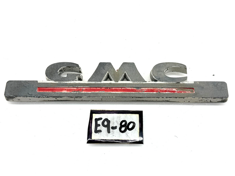 OEM 1947 - 1954 GMC TRUCKHOOD SIDE EMBLEM NAME PLATE 2223966 E9-80