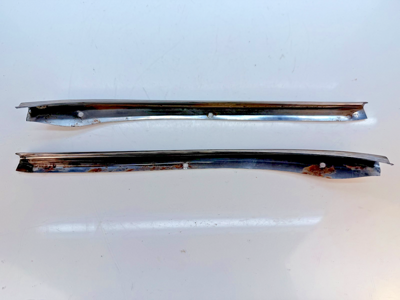 OEM 1956 1957 Chevy Bel Air PAIR Front A Pillar Trim Molding belair B75-13