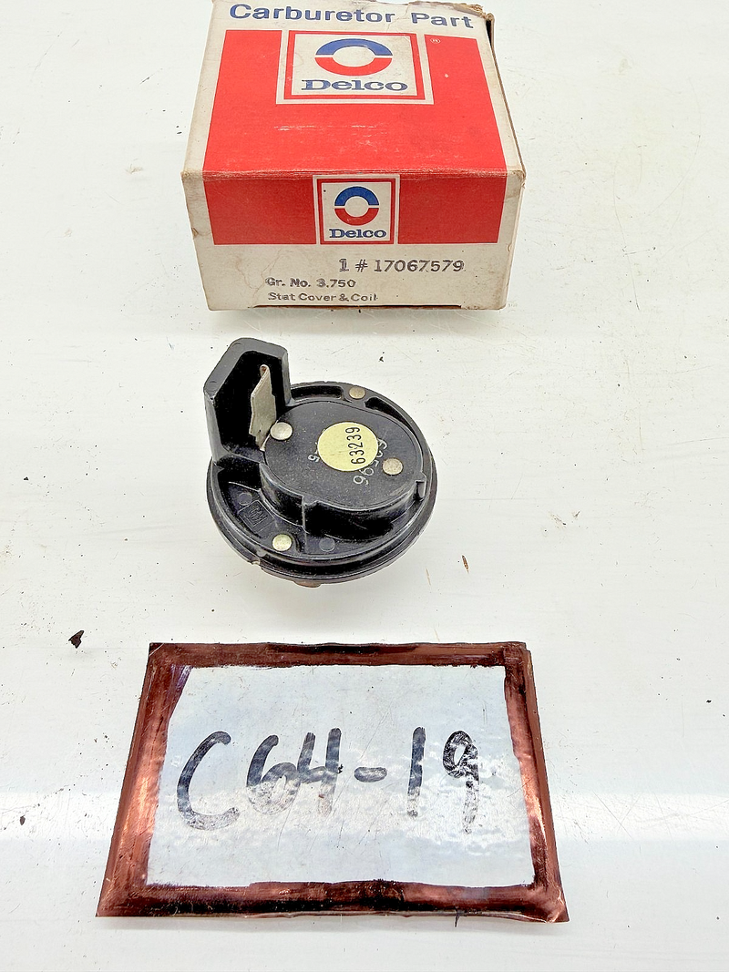 NOS 1980 GM ROCHESTER DELCO STAT COVER & COIL 17067579 C64-19