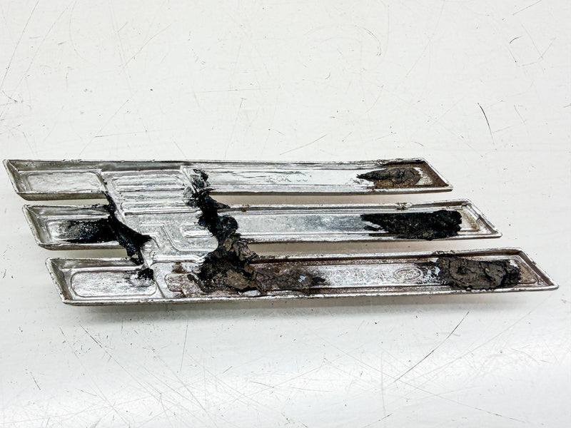 OEM 1966 1967 FORD GALAXIE 390 FENDER EMBLEM CHECKERED FLAGS E10-60