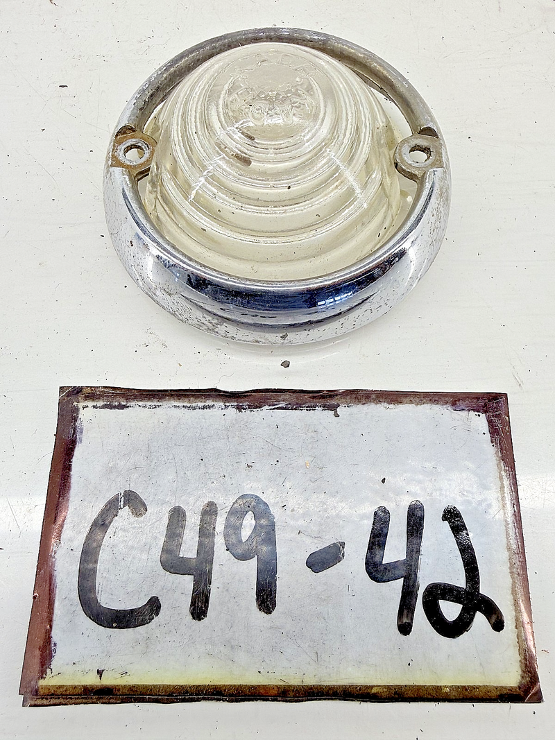 Vintage OEM 1955-1963 WILLYS Parking Lamp Light BEZEL Glass LENS KADH 21689 C49