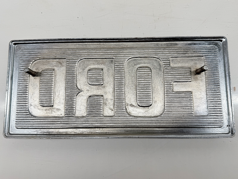 Vintage ORIGINAL Ford Chrome Emblem Badge MAN CAVE RAT ROD C66-21