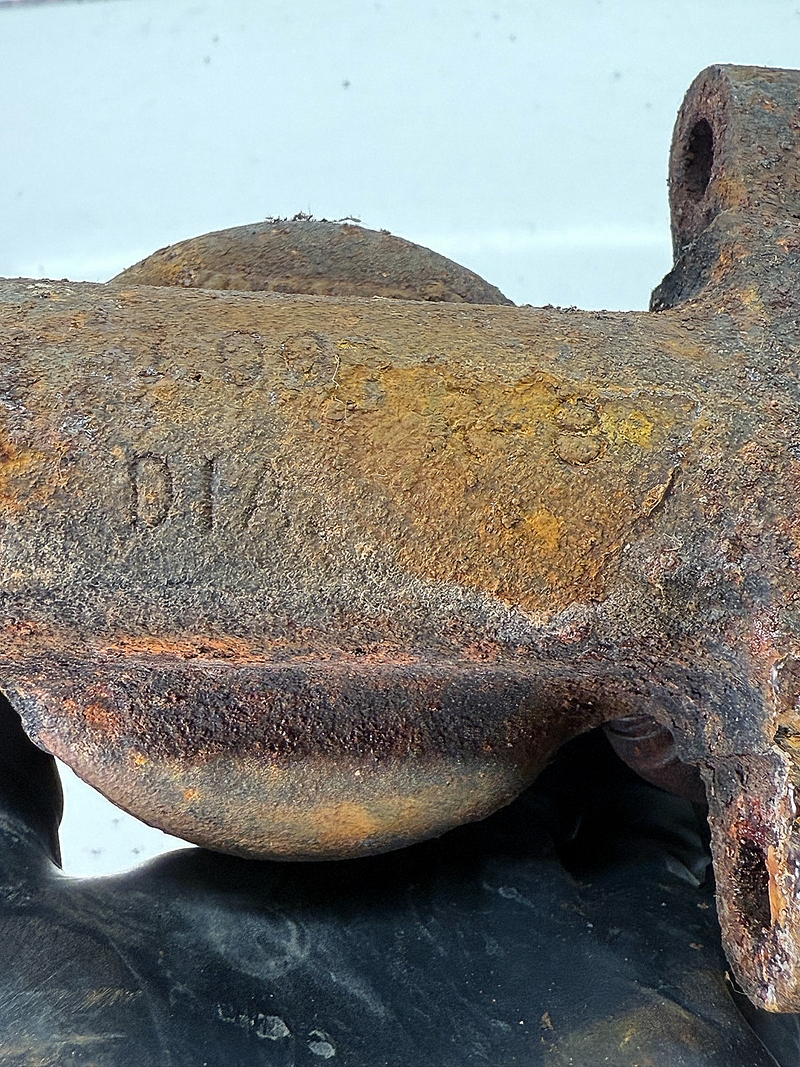 Vintage Single Reservoir Brake Master Cylinder Cast Iron Drum Brake 1950s C22-55