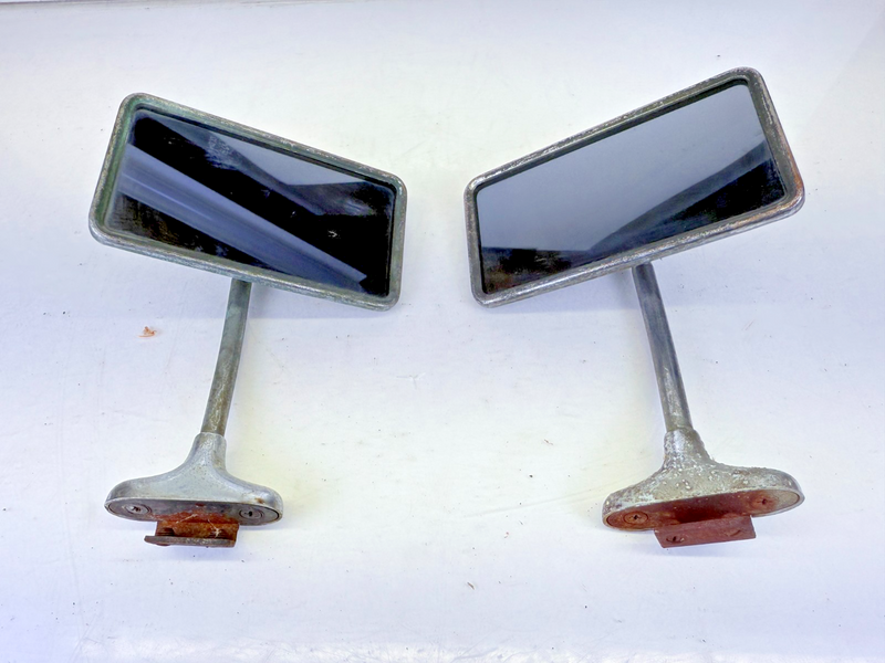 Original 1940's YANKEE Exterior Accessory Door Clamp Rear View Mirrors C27-31