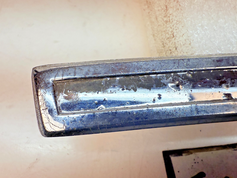 OEM 1960 Chevrolet Impala #5 Left Front Fender Chrome Molding Trim Louver E6-85