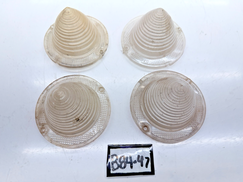 (4) OEM VINTAGE 1960 CHEVY IMPALA BACKUP REVERSE LIGHT LENS GUIDE BI-60 B84-47