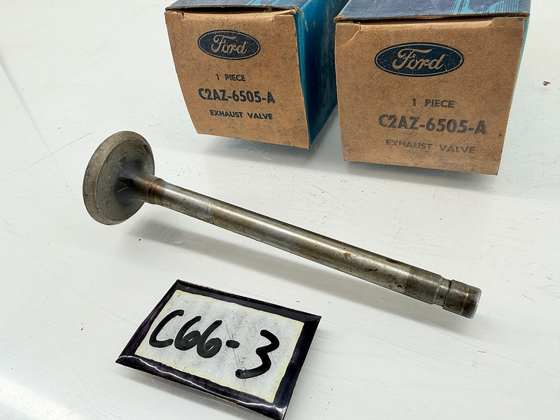 (2) NOS 1962 FORD MERCURY Engine Exhaust Valve C2AZ-6505-A C66-3