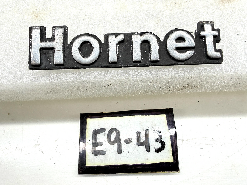 OEM 1971 - 1974 AMC HORNET Metal Script Emblem w/ Pins 3672126 71408 E9-43