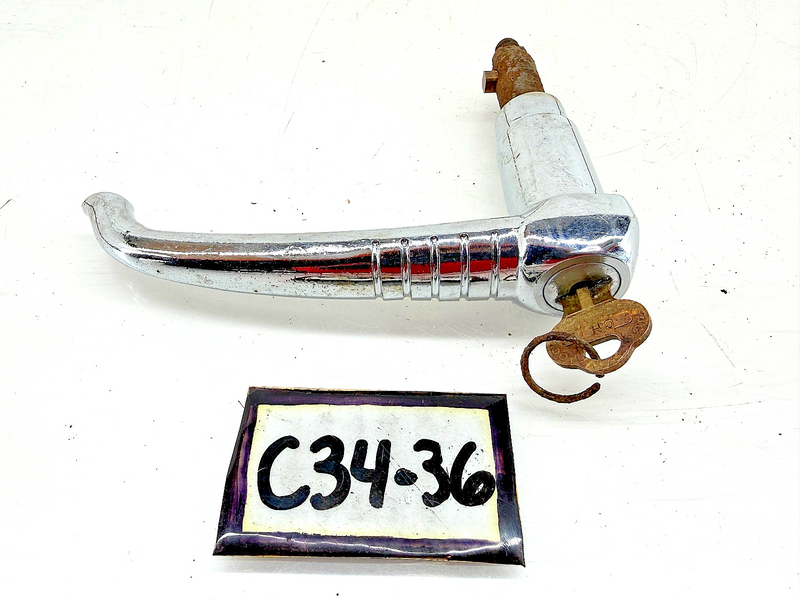 Vintage 1930s 1940s Buick Deck Lid Trunk Handle w/ Key Lock GM C34-36