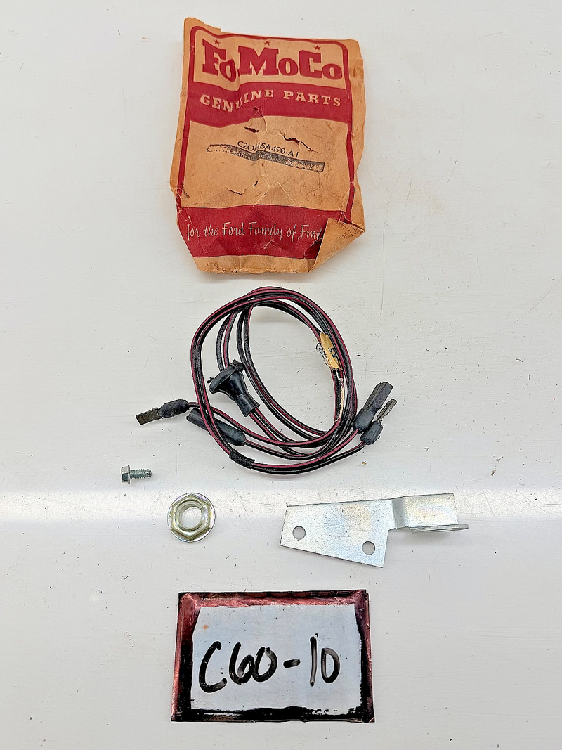 NOS 1962 1963 Fairlane 500 Meteor 3-Speed BACK UP LAMP WIRING KIT C2OZ-15A490-A1