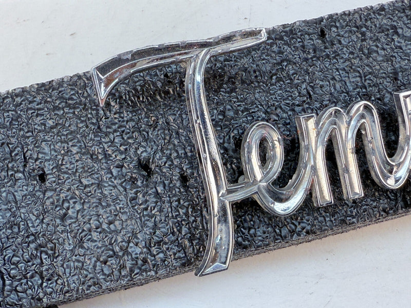OEM 1966 GM Pontiac Tempest  Fender Emblem 7586905 Script Ornament B32-347