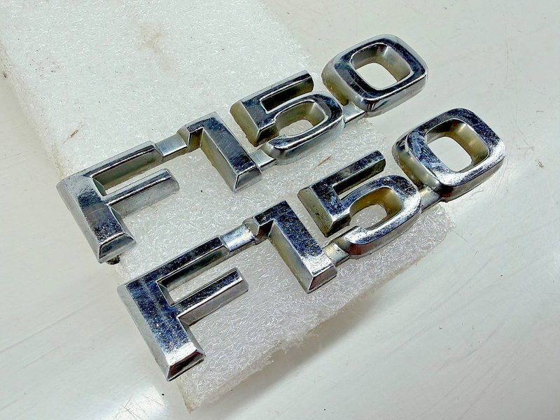 OEM 1980 1981 1982 FORD TRUCK F-150 EMBLEM PAIR E0TB-16B114-FB E7-115