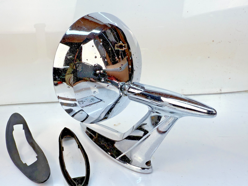 OEM 1959 1960 Chevy Impala Outside Door Chrome Mirror 3772388 B62-38