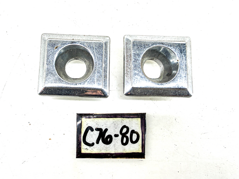 OEM 1978 - 1980 GM MONTE CARLO CUTLASS REMOTE MIRROR BEZEL PAIR 20086901 C76-180