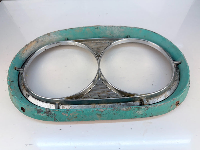 Vintage OEM 1958 Edsel Ranger Headlight Bezels 13061 head light Trim Ring B62-27
