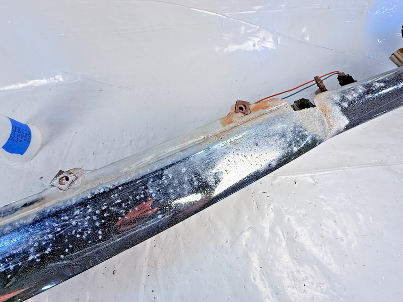 OEM 1955 Packard Chrome Upper Lower Grille Emblem / Lights Clipper U5B-101