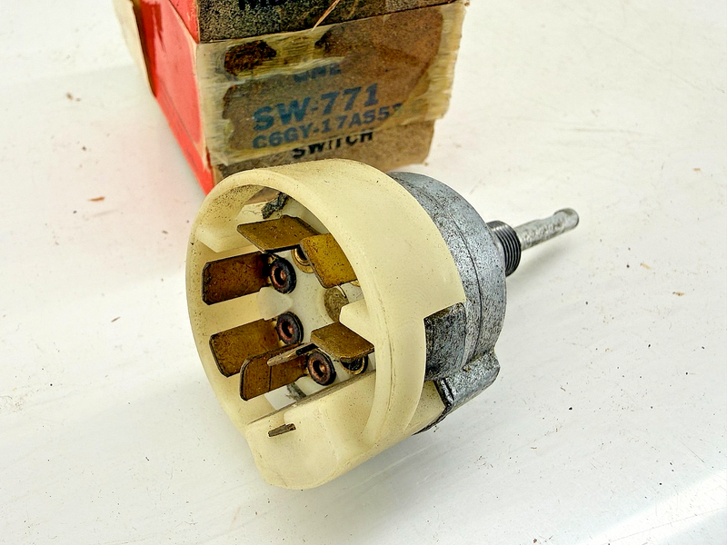 NOS 1966 MERCURY COMET W/O INTERMITTENT WINDSHIELD WIPER SWITCH C6GY17A553C C62