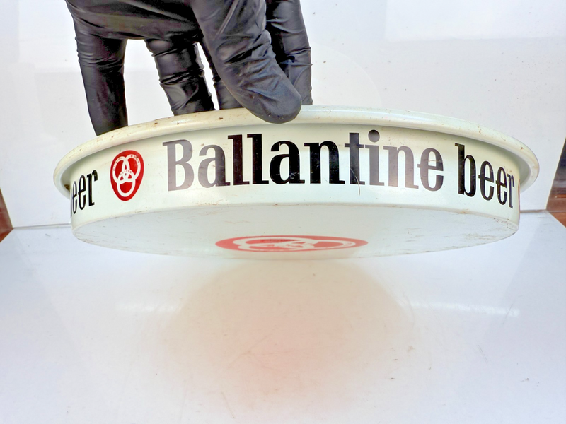 Vintage ORIGINAL Ballantine Beer Metal 13" Serving Tray L-923-B Tray-1