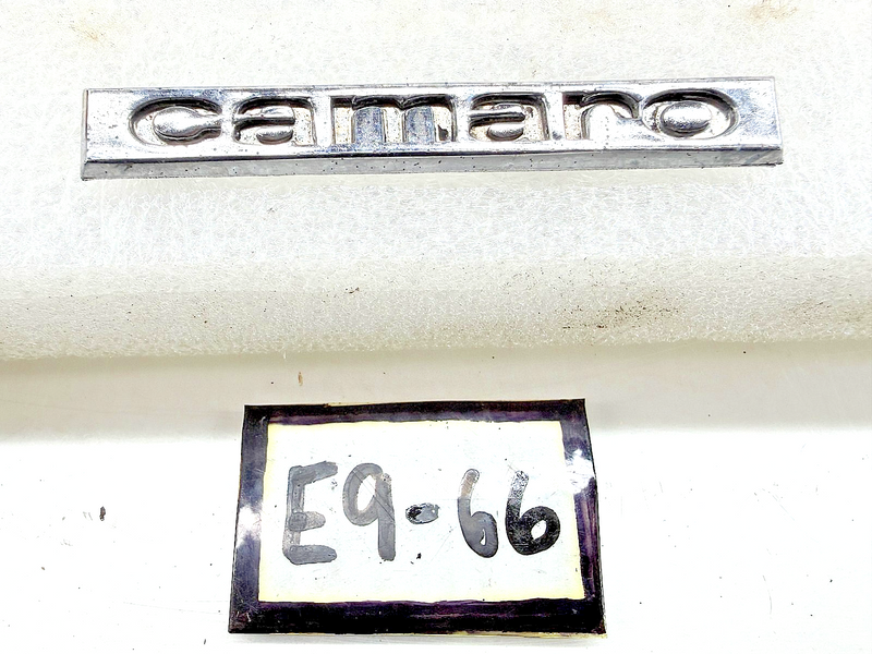 OEM 1967 Chevrolet Camaro Header Panel Trunk Emblem GM 3909137 3909567 E9-66